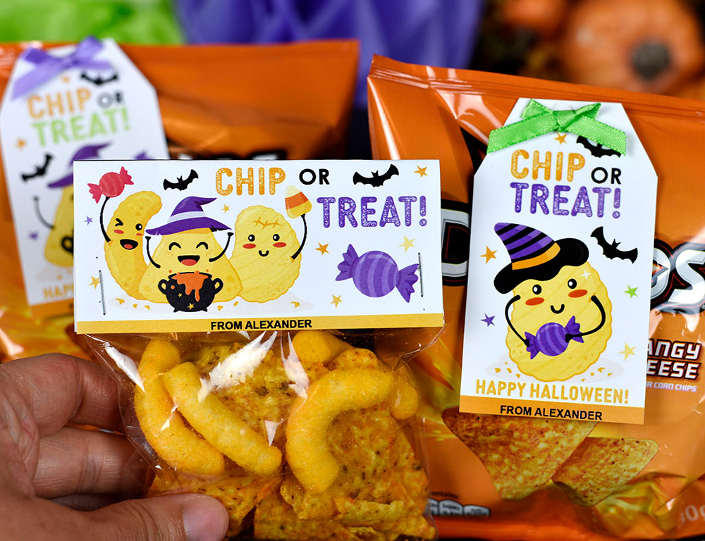 Halloween chips tags Halloween chips tags